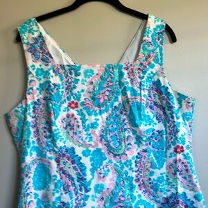 Multicolor paisley dress by Talbots